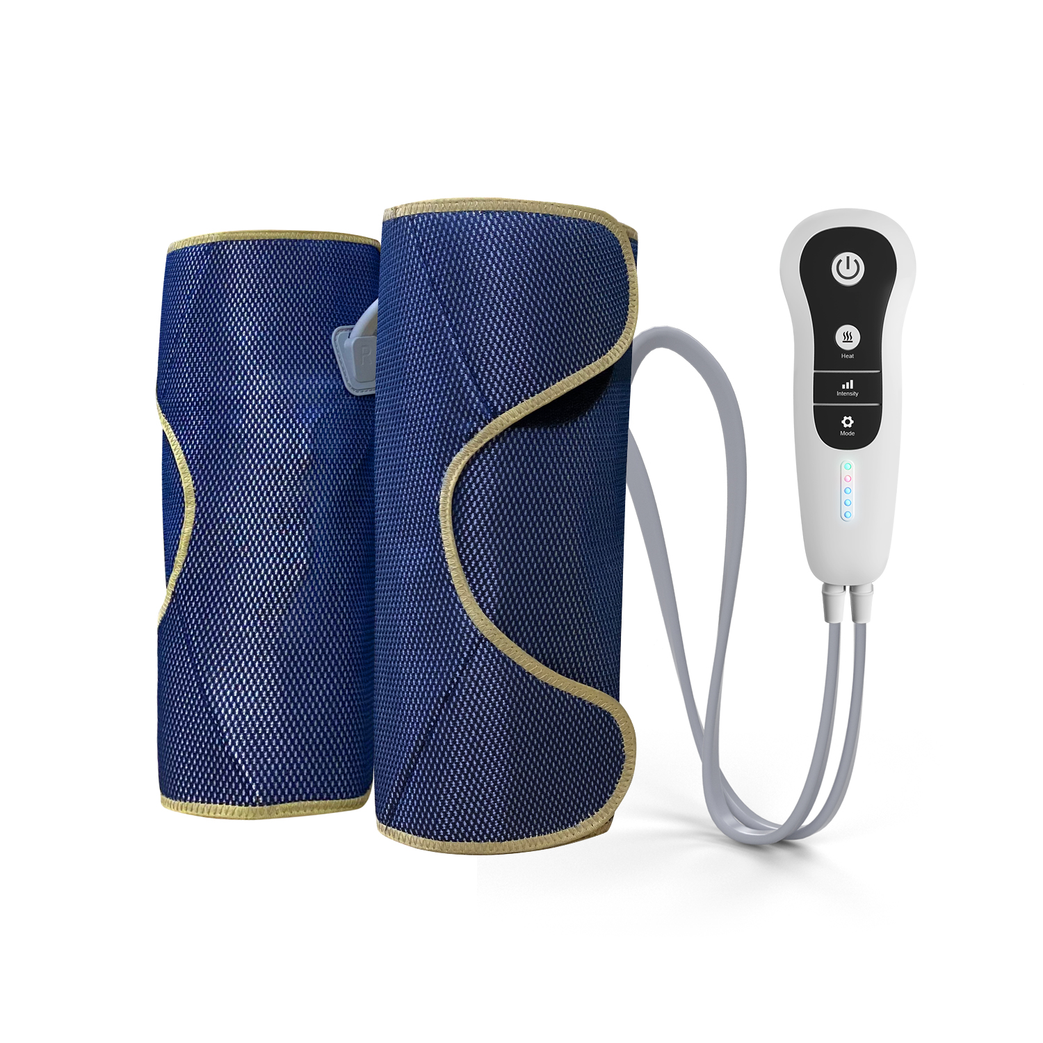 Electric Air Pressure Compression Leg Massage Machine with Heat Inflatable Heating Foot Massager