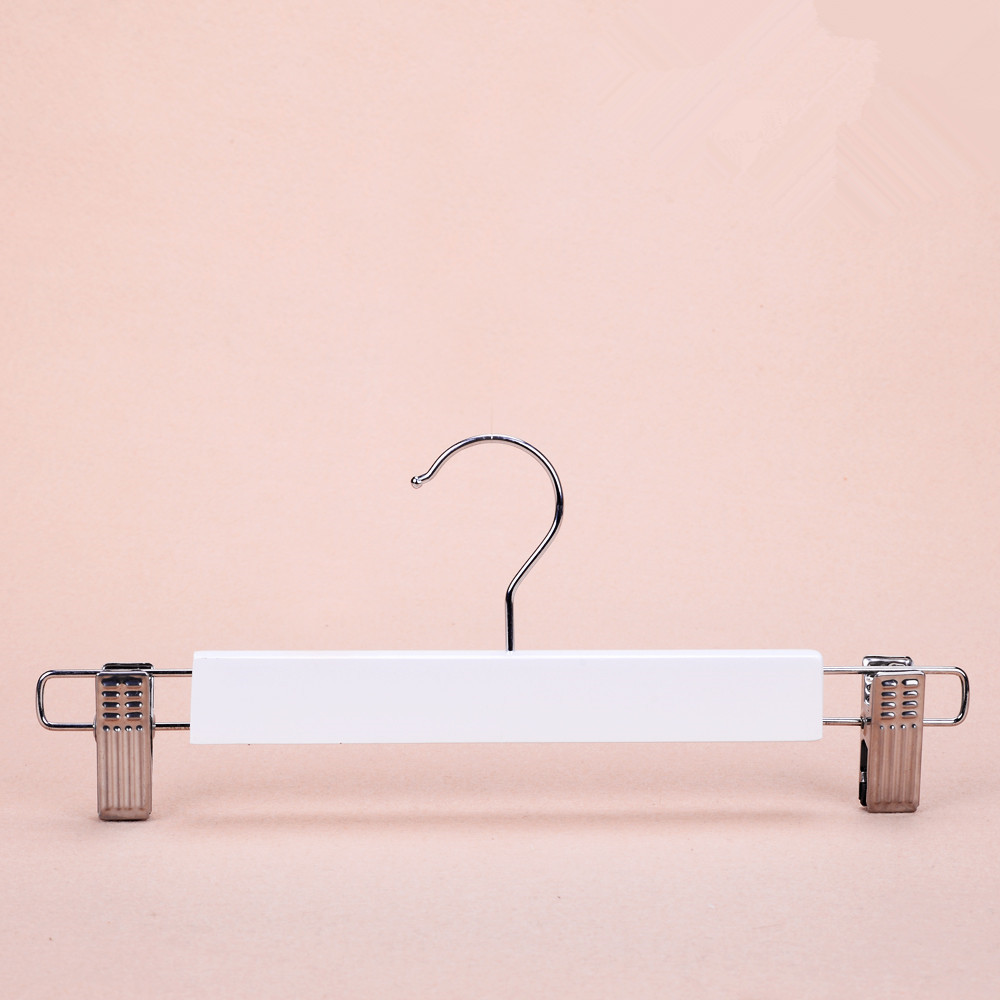 Customized white wooden hanger