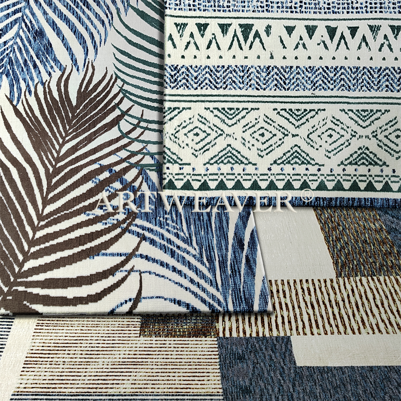 Polyester Jacquard Knitted Rug