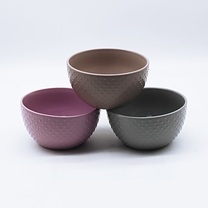 5.5inch ceramic rice bowl,noodle bowl with solid color