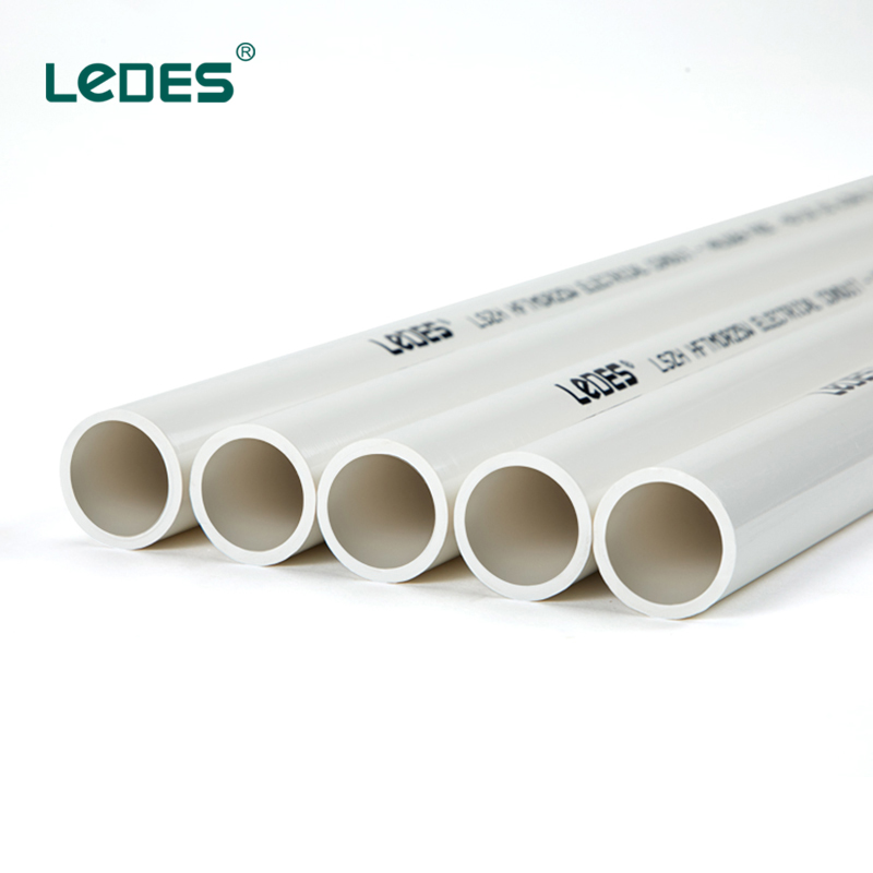 halogen free electrical conduit LSZH wire protection pipe White electrical pipe 50mm