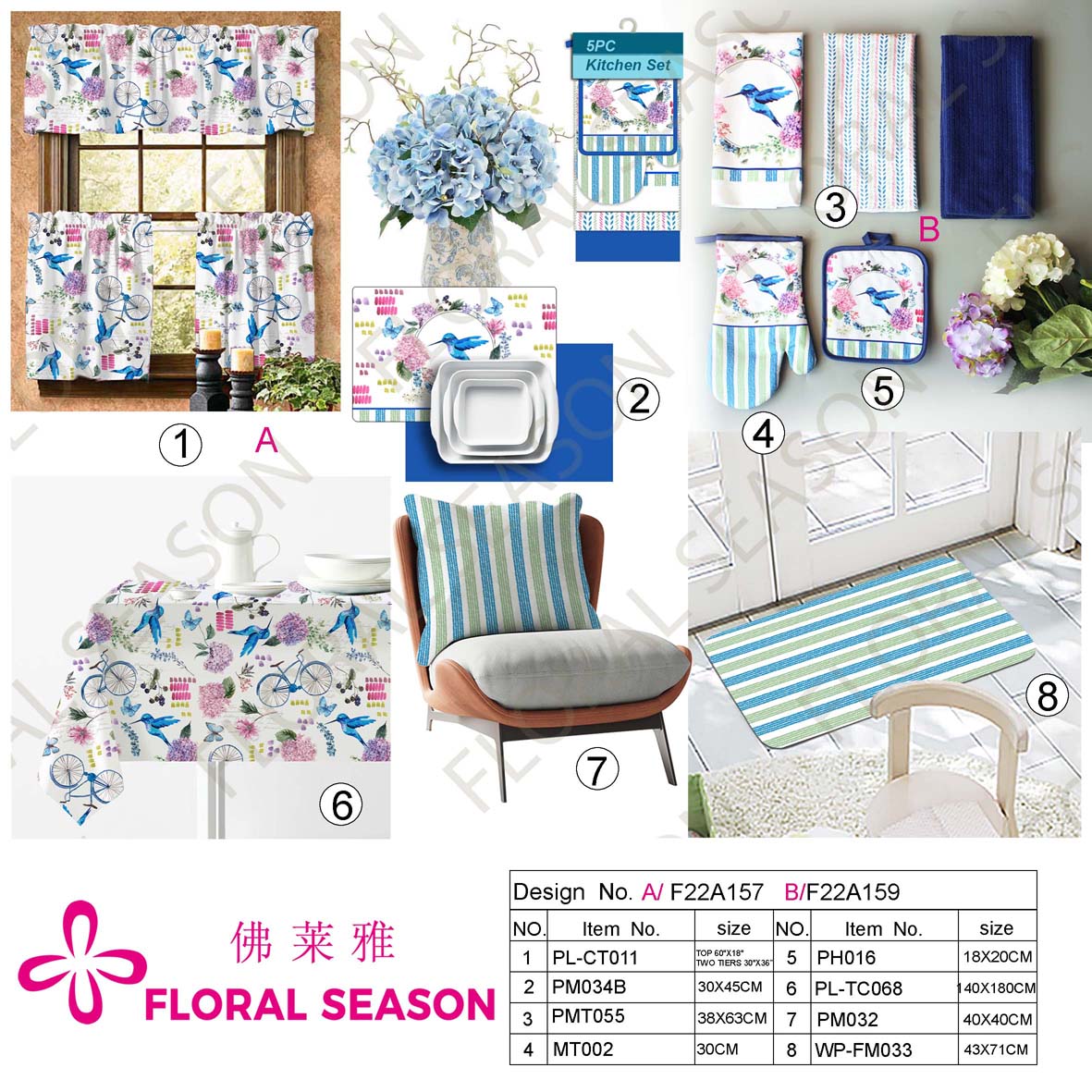 Curtains,kitchen Curtains,oven Mitt, Pot Hplder,towel,placemat,table Cloth,manufacturer,bsci&sedex