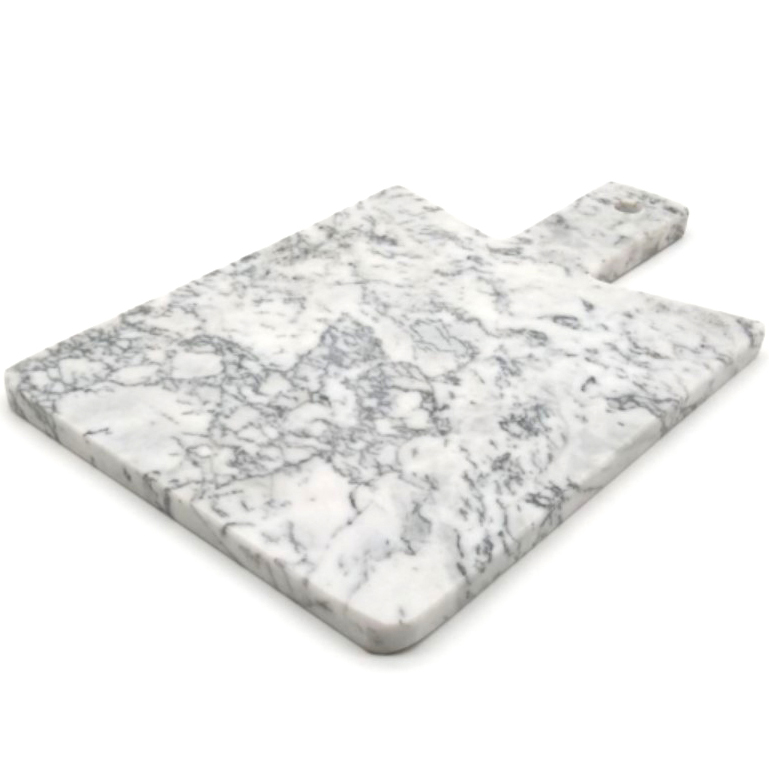 Marble Kitchen Board Cutting Marble Serving Board With Handle Color Grey