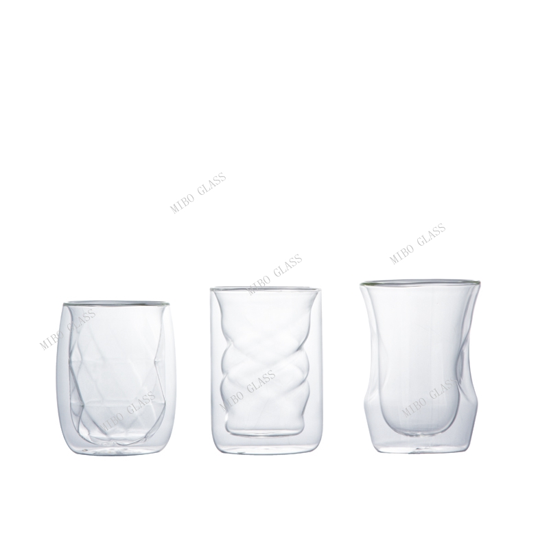 Double wall glass cup mug borosilicate coffee glass Coffee glass mug double walled coffe cup
