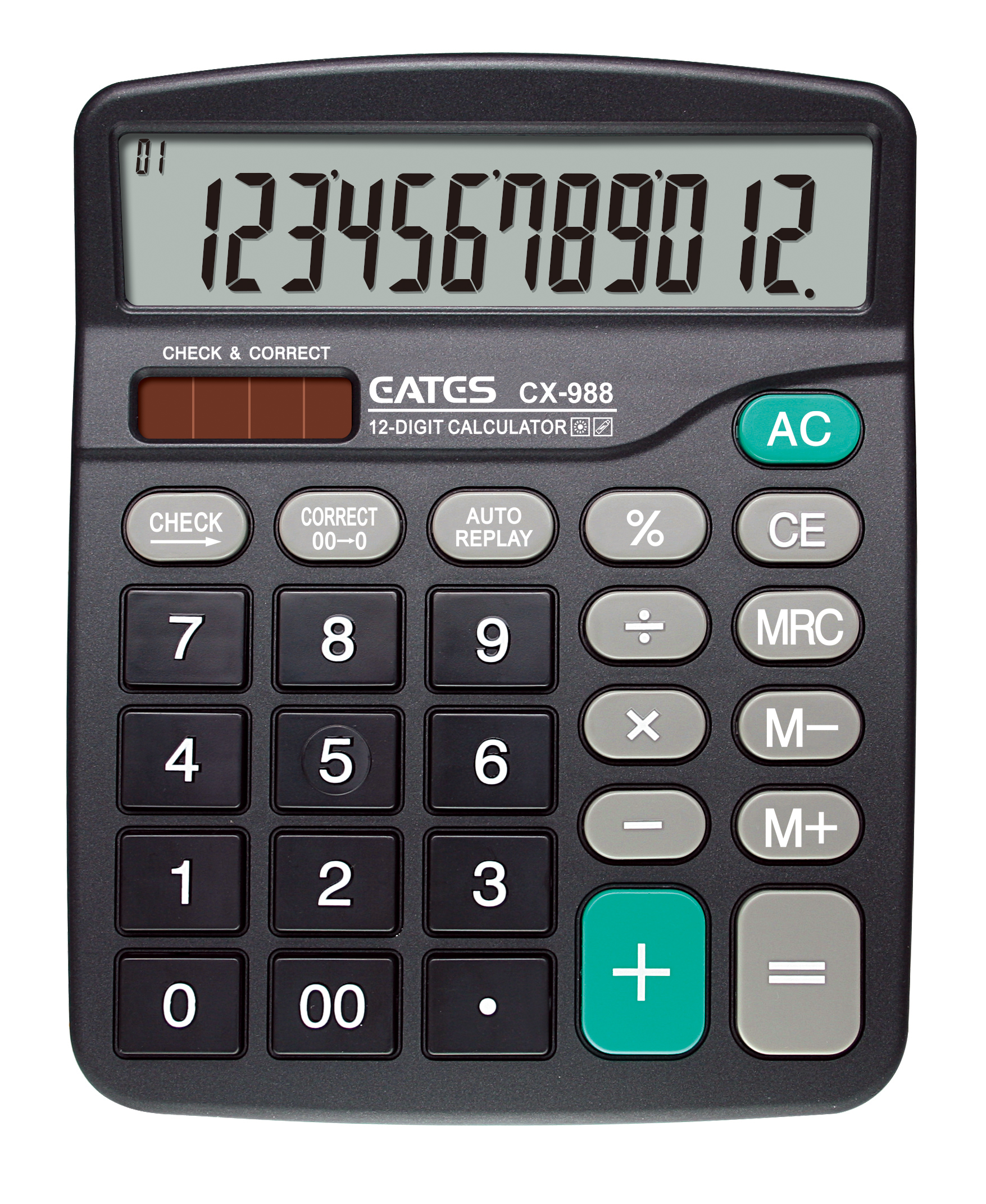 Big Size Classic 12-digit Check Correct Calculator