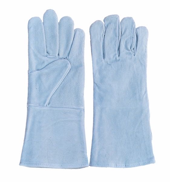 cowhide split welding leather glove