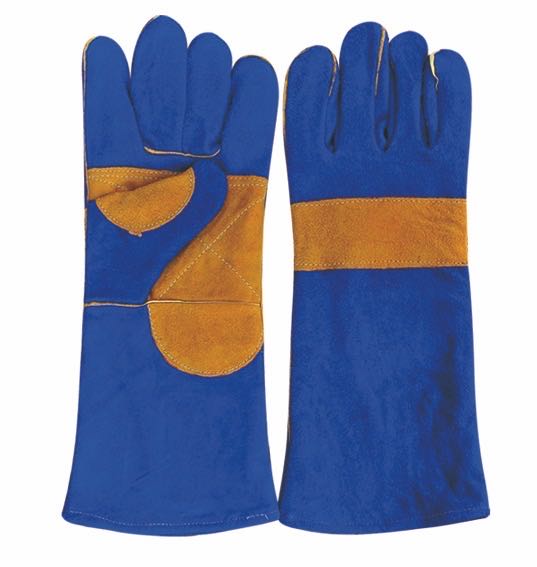Cowhide split welding leather work glove