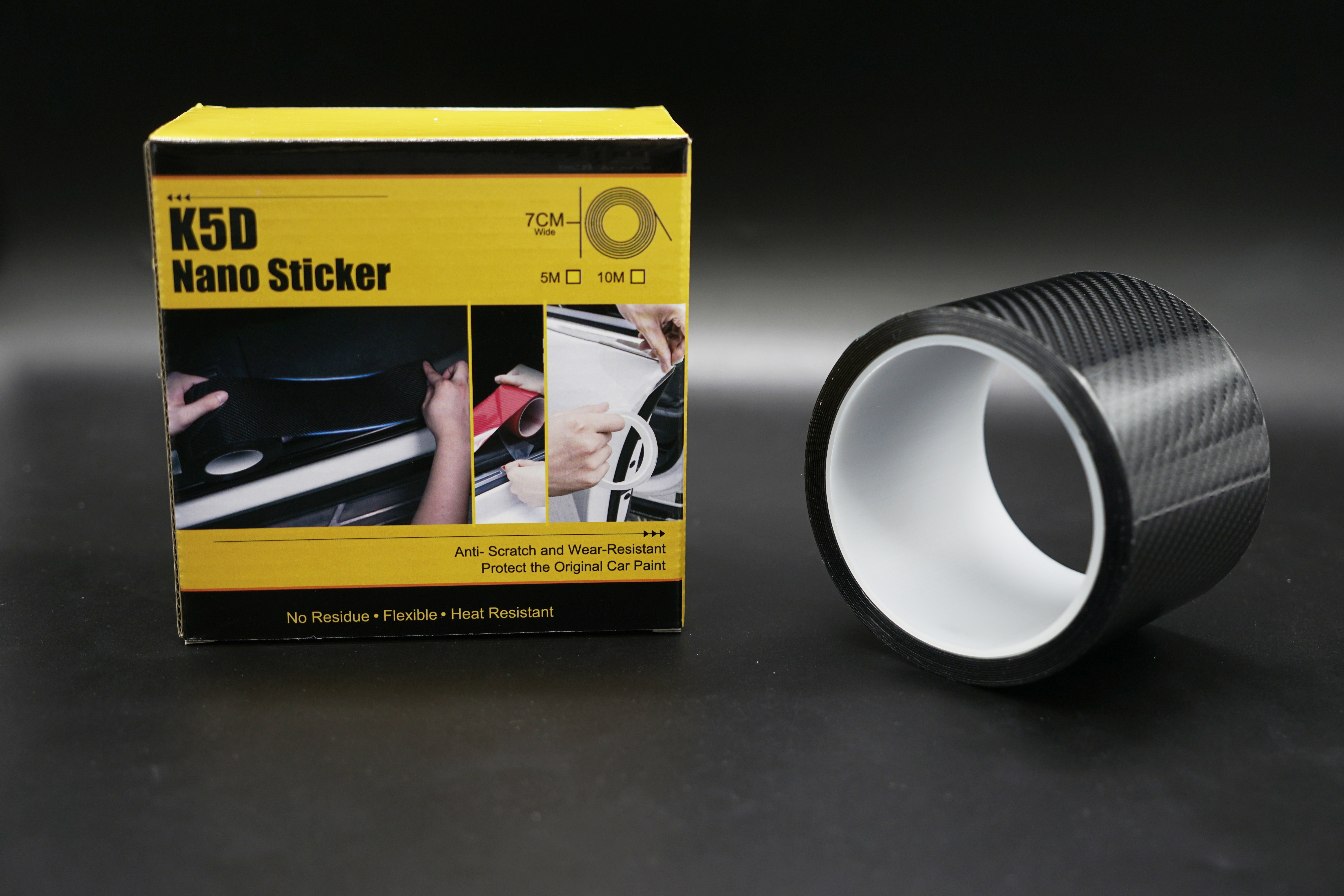 Car Foil Stickers 5D carbon Fiber Wrap carbon fiber vinyl film