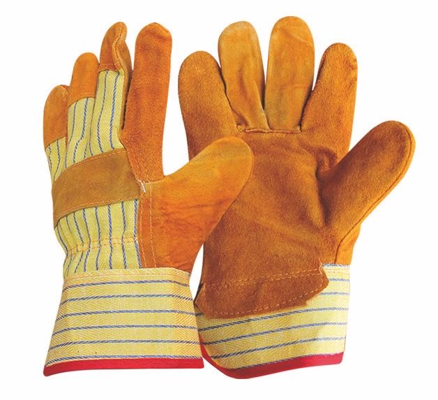 cowhide split welding leather work glove