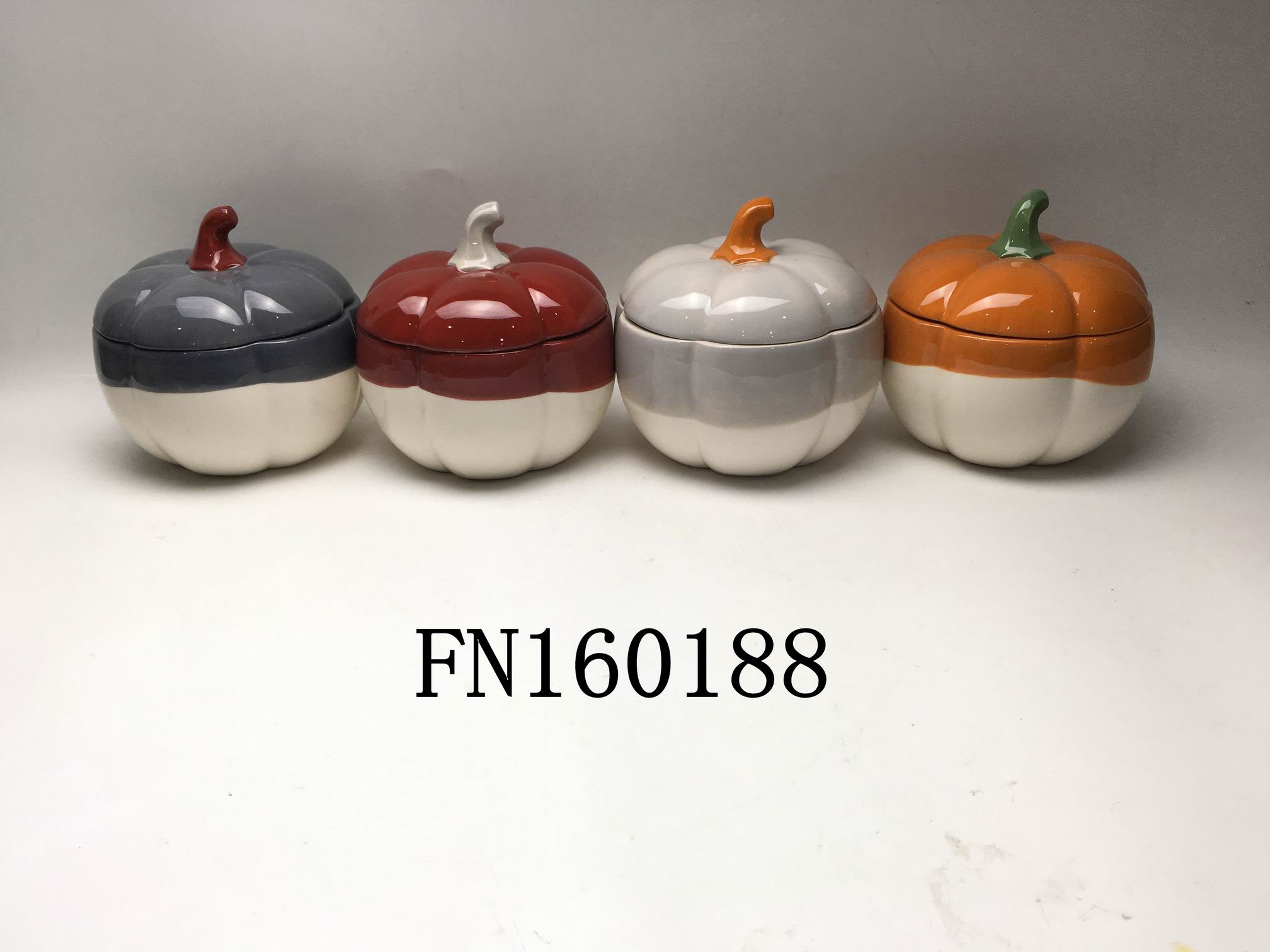 Ceramic pumpkin soup bowl