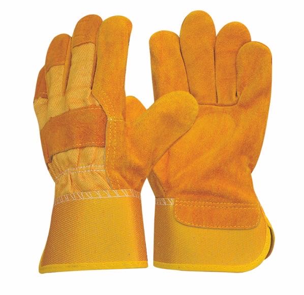 Cowhide split welding leather work glove