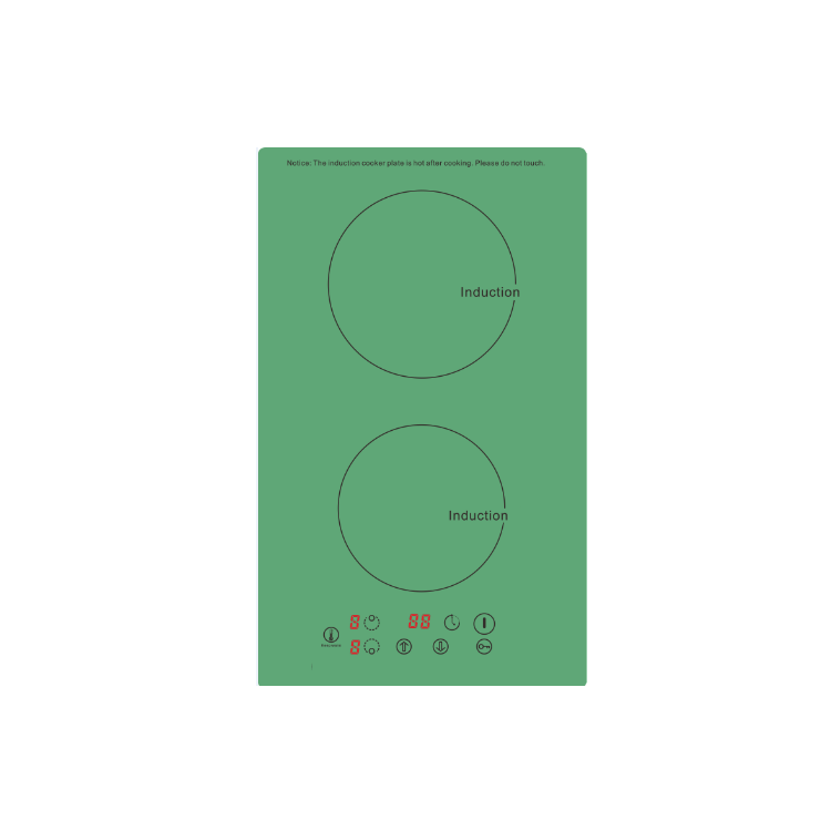 Two Elements Touch Control Electric 127V Indction Cooker With ETL certification