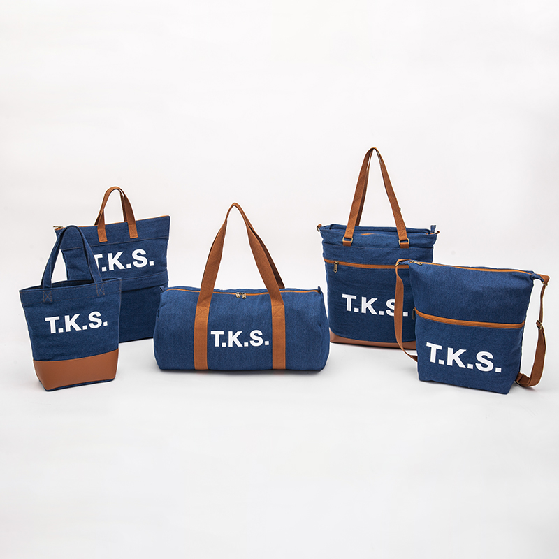 Simple and fashion large capacity soft denim backpack series