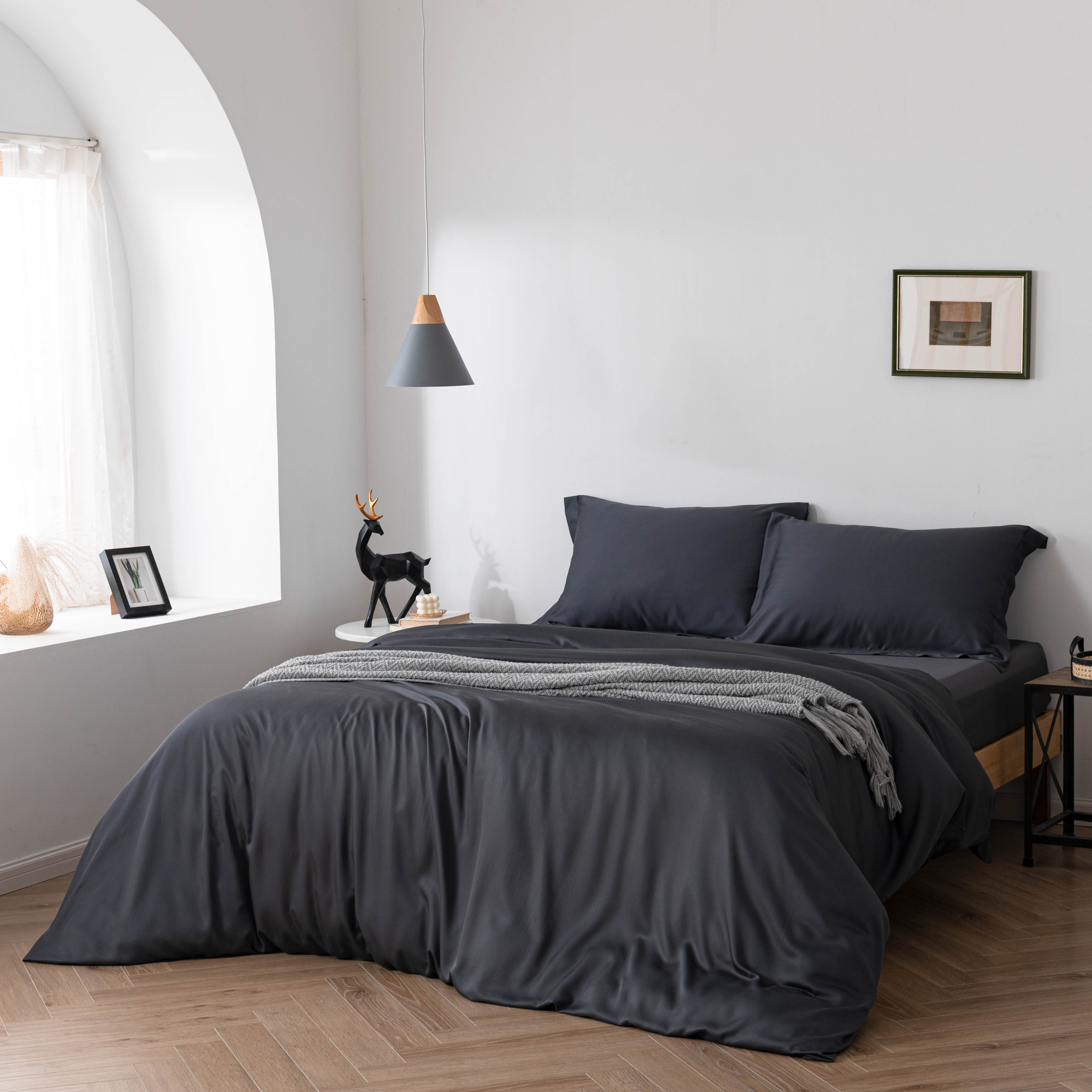 Luxury natural 100% Tencel Lyocell bed linen bed sheets bedding set