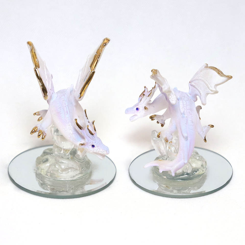 Western Dragon Glass Figurine: hot-selling unique fantasy decor & creative gift