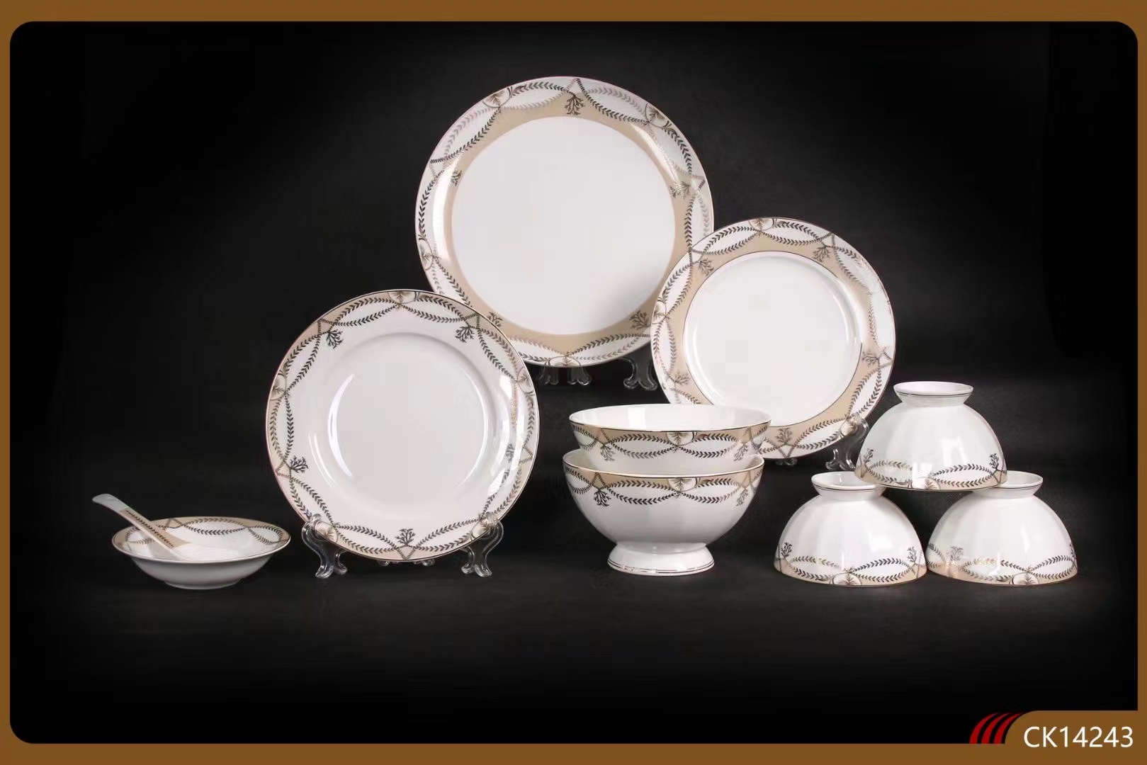 Fine bone china with decal