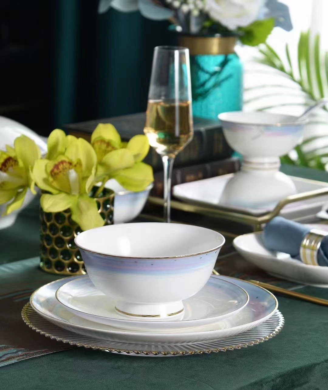 Fine bone china with decal