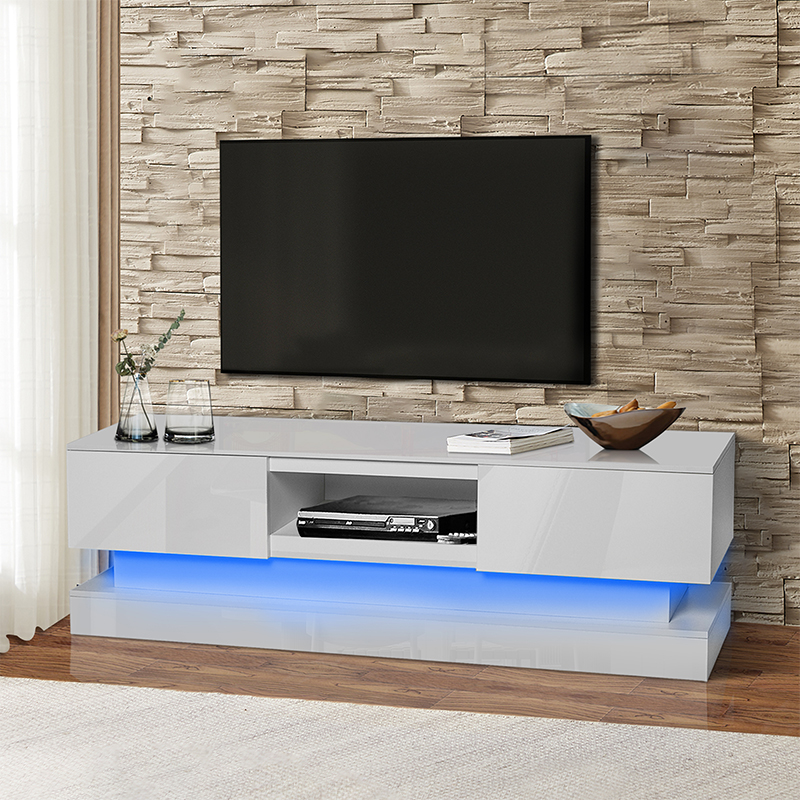 51.5''/63‘’led TV Stand , White Glossy TV Cabinet