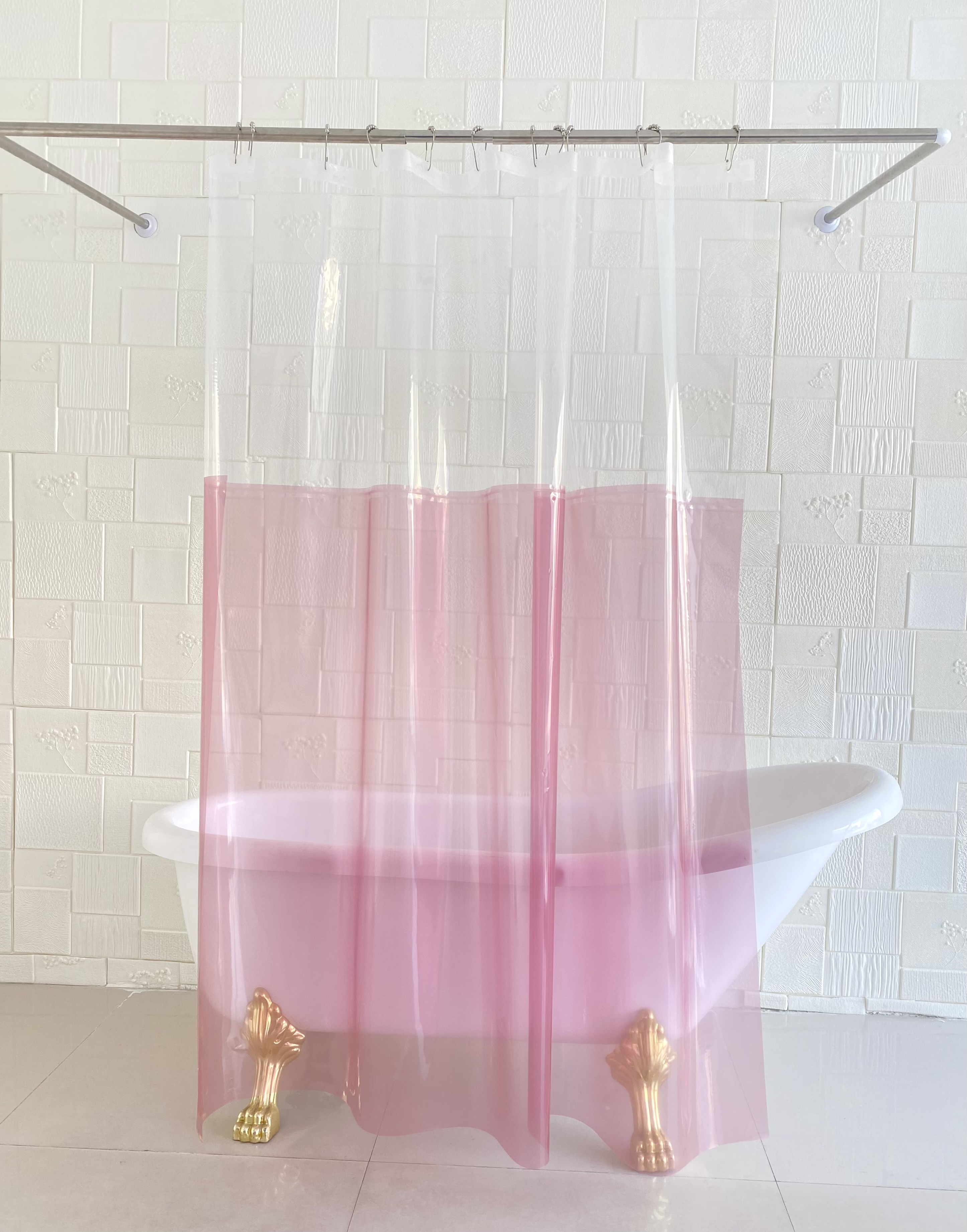 Joint/colorblock shower curtain