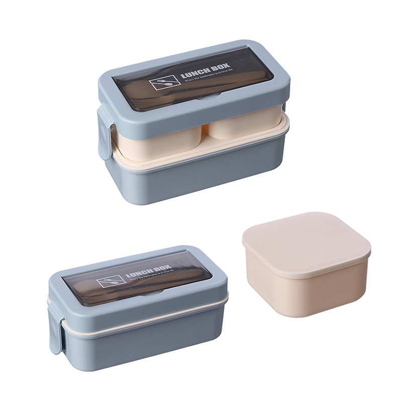 Foldable Double Layer Divided Lunch Box