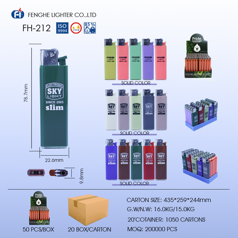 Simple design ordinary disposable gas flint lighter that can be customized