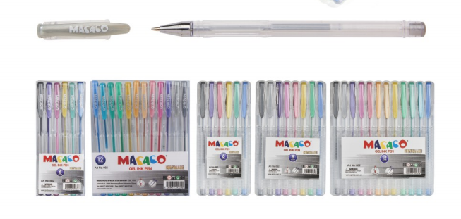 882 metallic gel ink pen