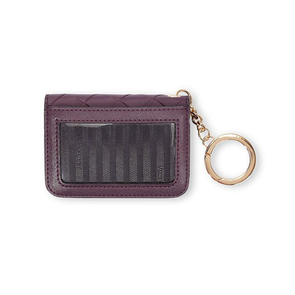 Custom PU leather Business Card Slim Wallet Purple Color Credit Card Wallet