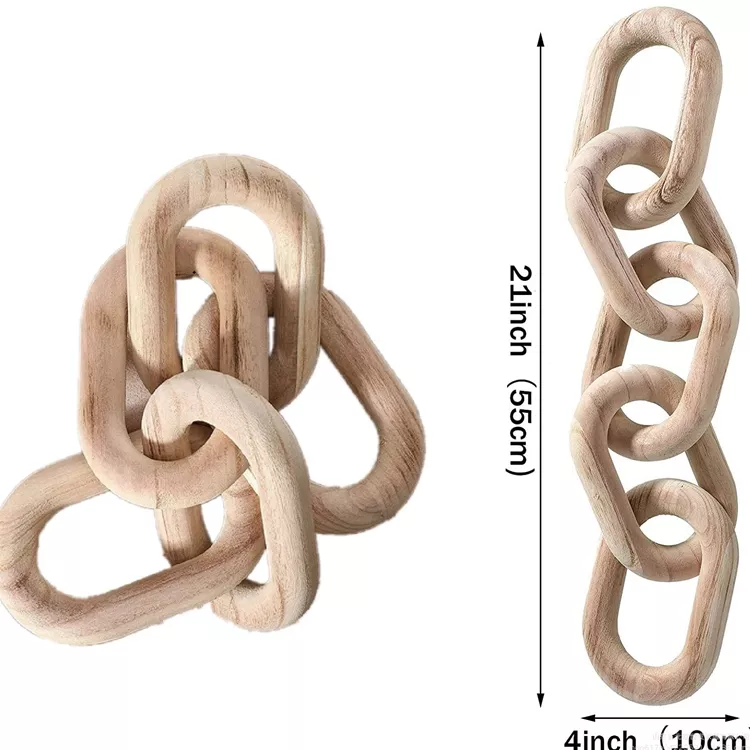 Wooden decorative chain