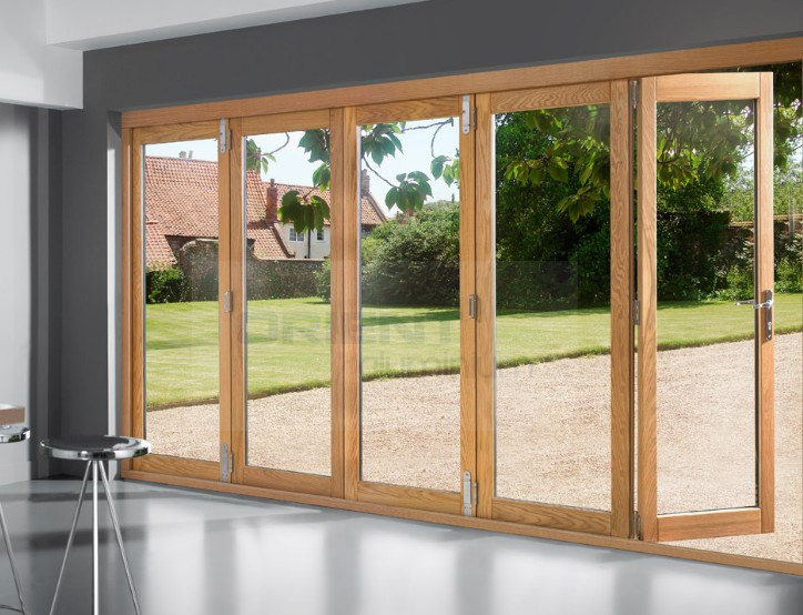 Aluminium Tempered Glass Bifolding Windows Horizontal Folding Local Window Aluminium Bifold Window
