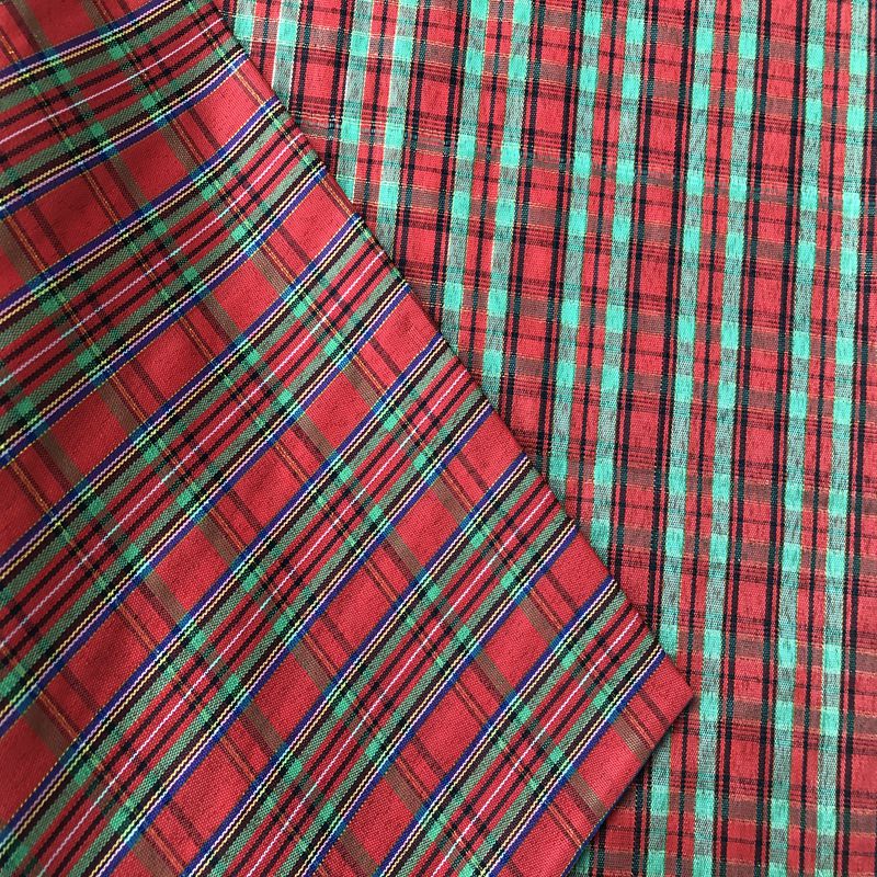Polyester christmas checks