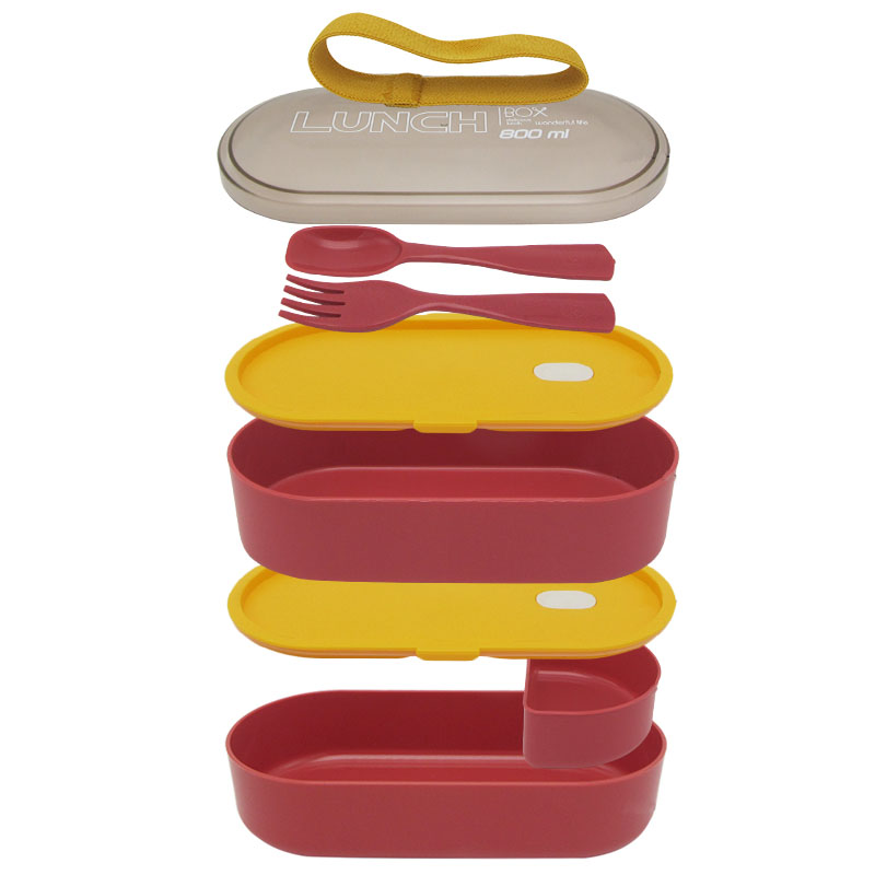 Pp Double Layer Lunch Box