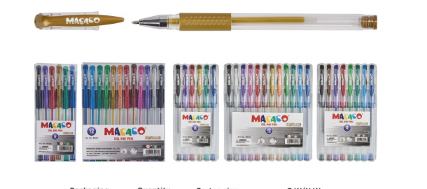 882G metallic gel ink pen