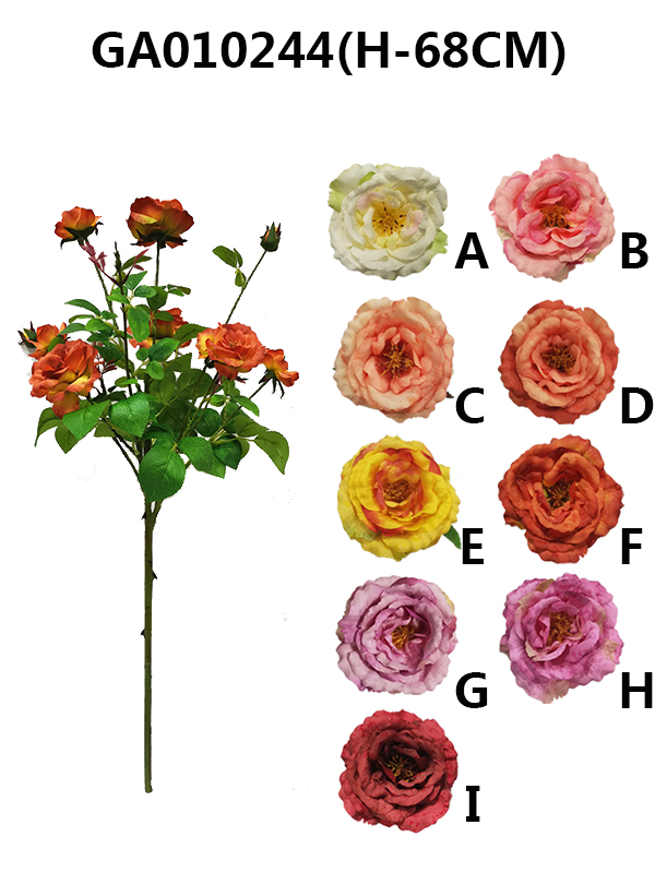 Single rose*9(H-68CM)