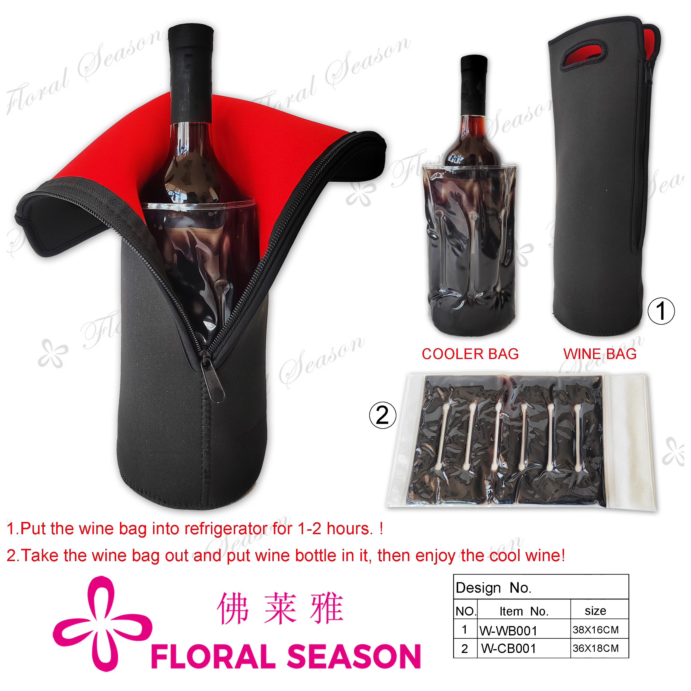 Household Items，wine Cooler Bag, Cooler Bag,neoprene Wine Bag,manufacturer,bsci&sedex Factory Audit