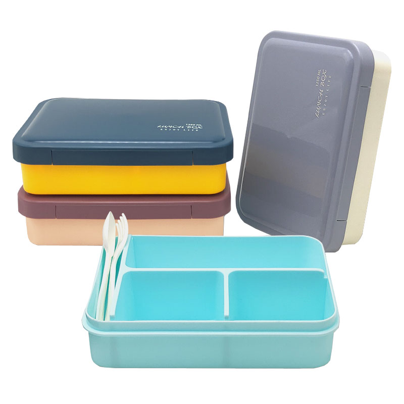 1250ml Invisible Divided Compartments Lunch Box