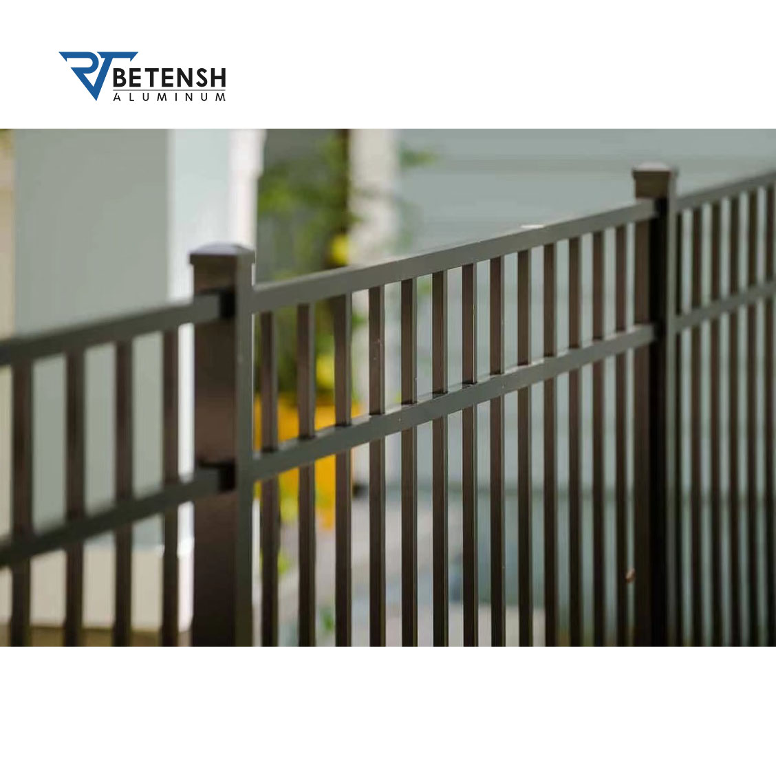 Metal Garden Fence Panel Supplies Black Aluminum Fence