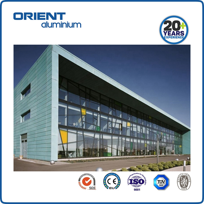 US construction exterior window wall frame building low e curtain wall glass facade cost