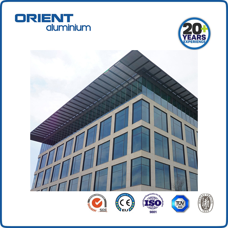 Structural curtain wall Invisible Frame engineering exterior commercial building materials Profile