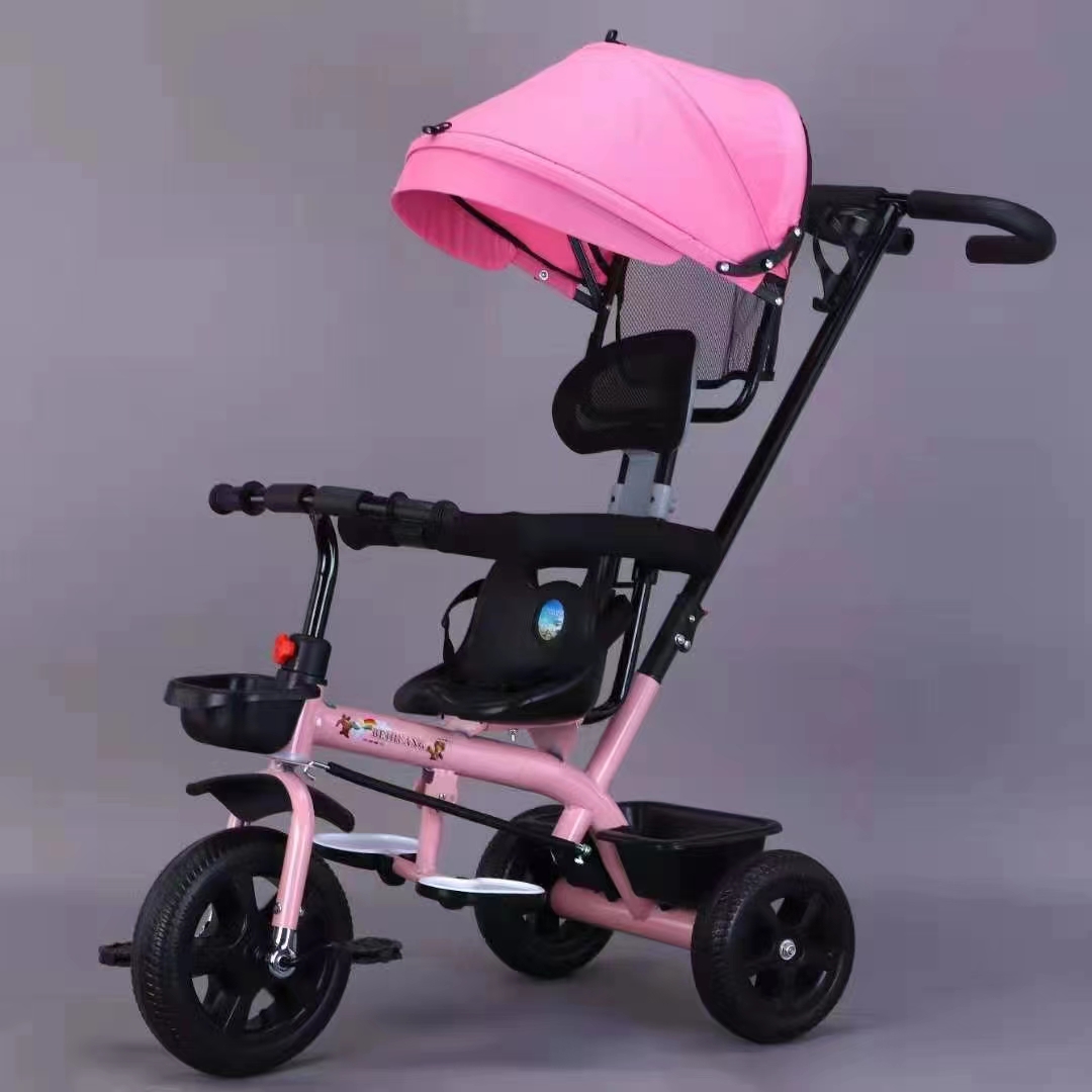 baby tricycle children tricycle baby stroller four in one with putter
