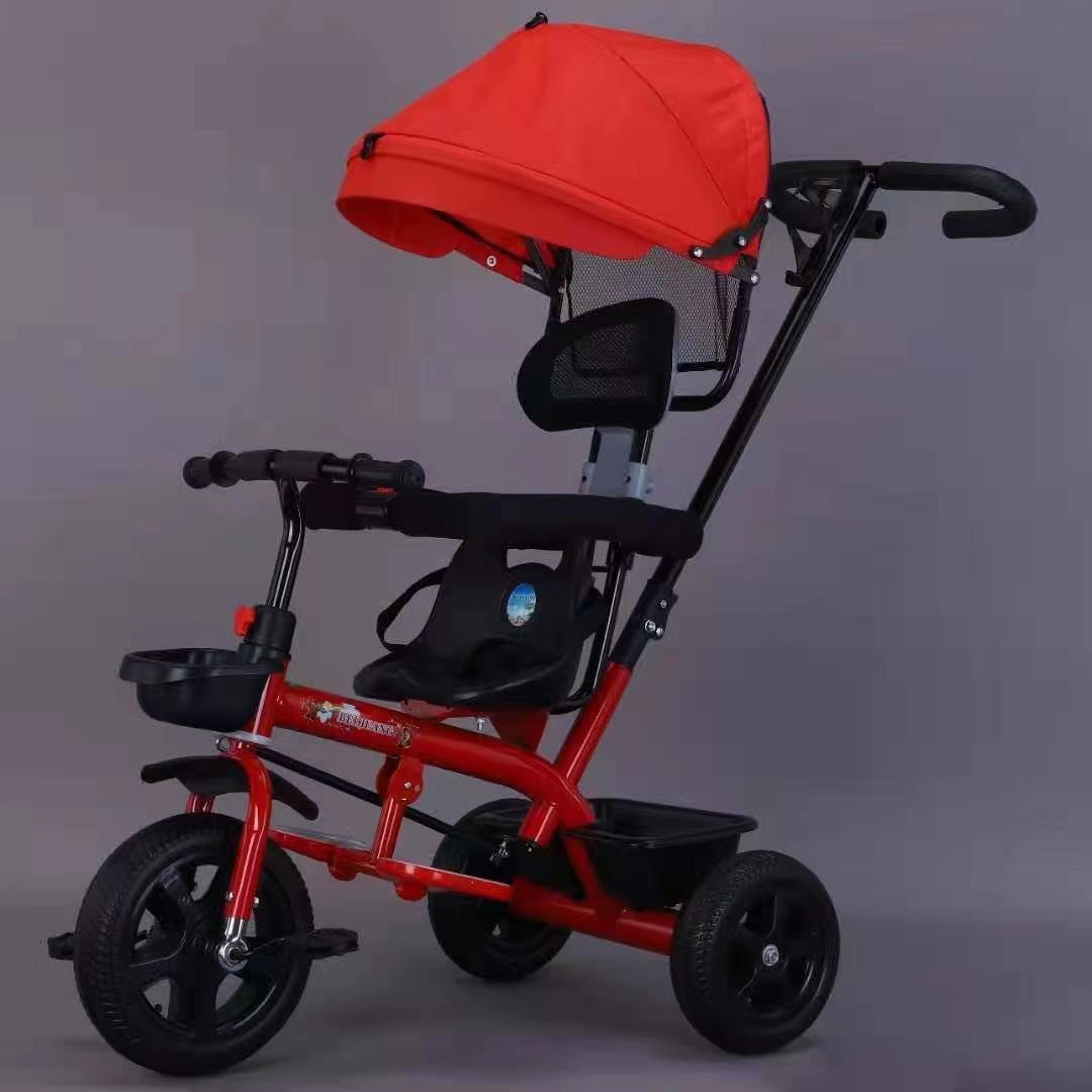 baby tricycle children tricycle baby stroller four in one with putter