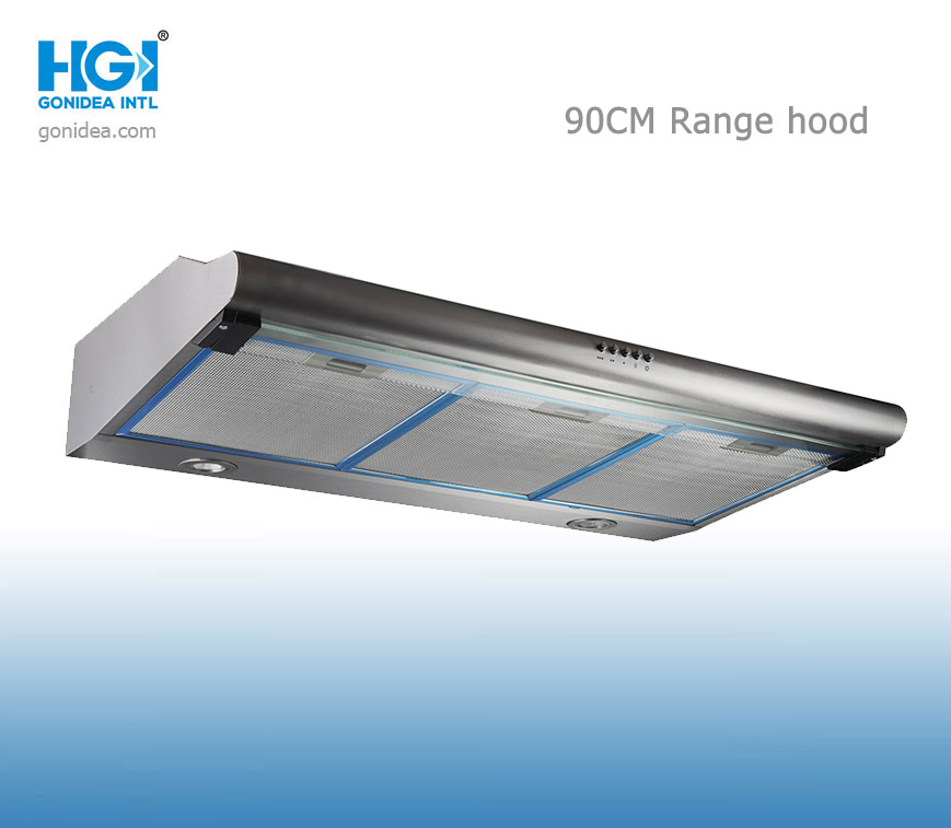 Slim Ultra Thin Range Hood Cooker Hood for Kitchen Appliance 90cm Hg208-90s