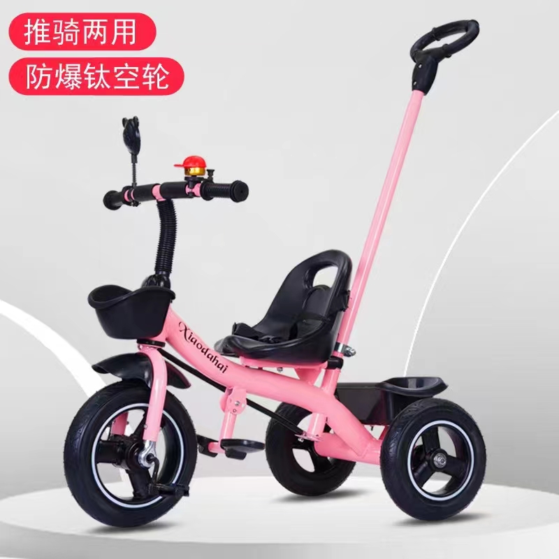 baby tricycle explosion proof tire children tricycle baby stroller four in one with putter
