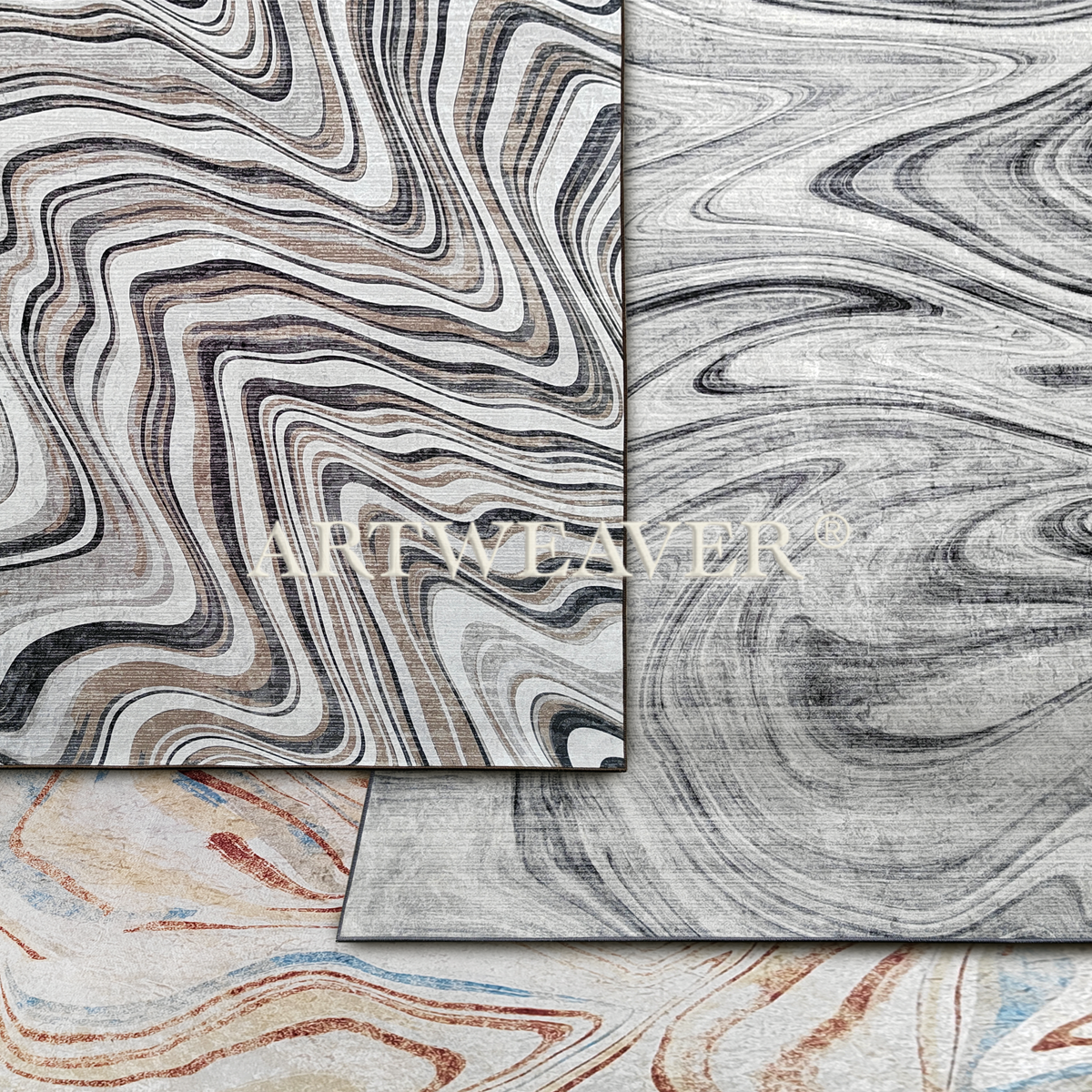 Marble Texture Printed Rug
