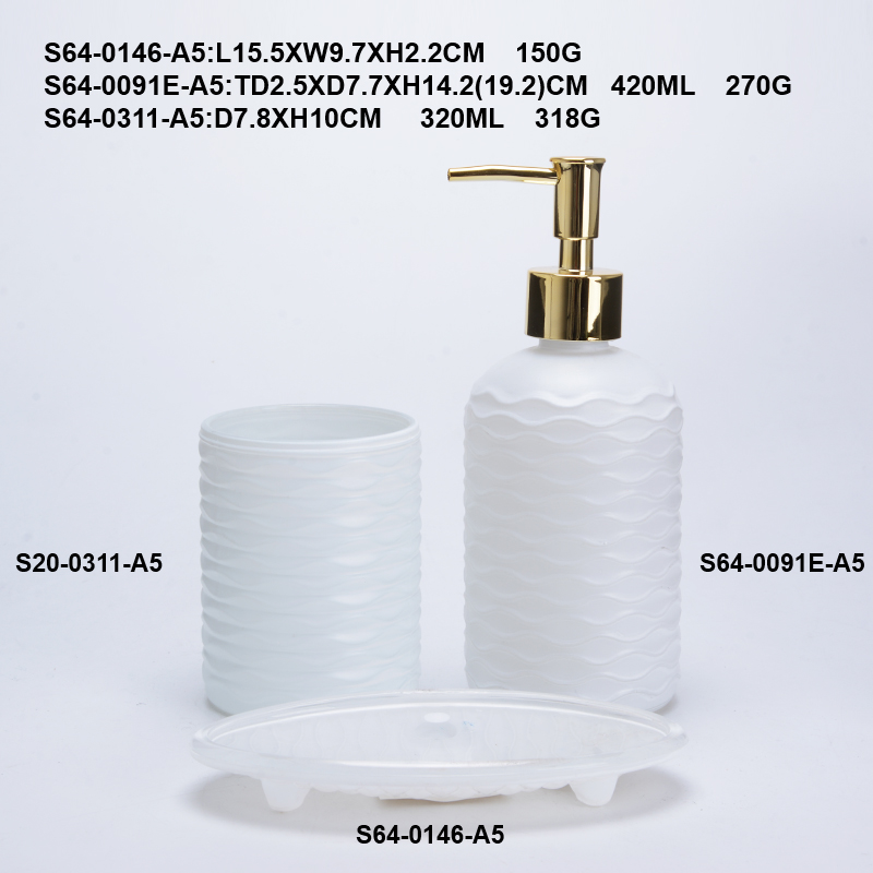 Hotel Rose Gold Metal Base Bathroom Accessories