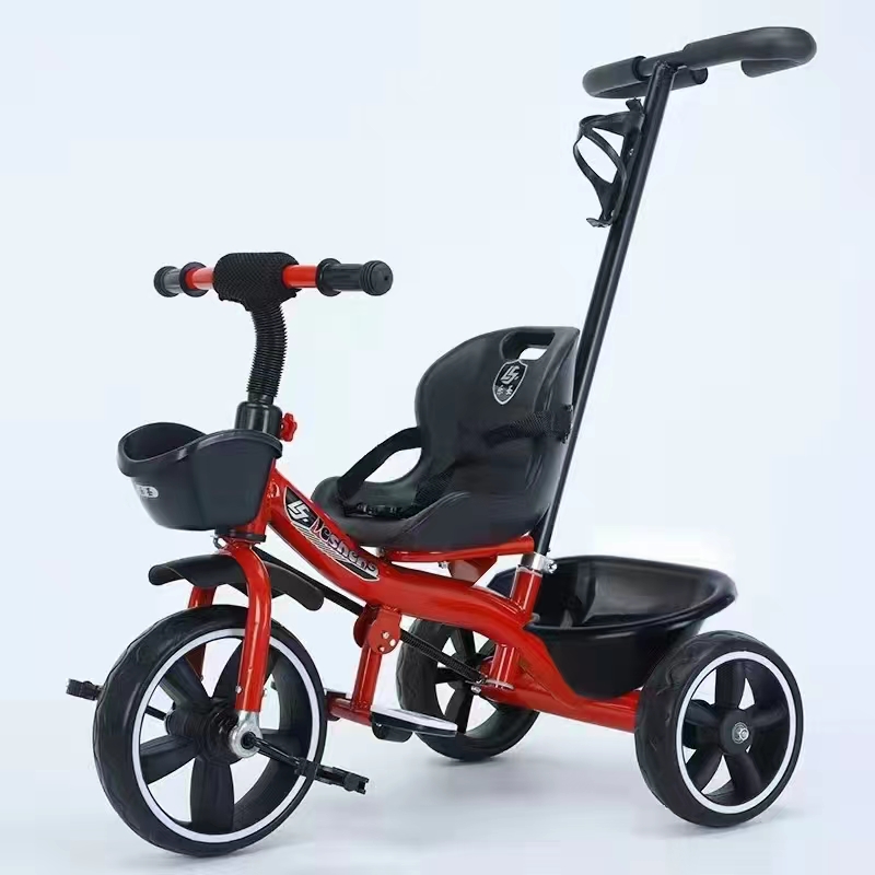baby tricycle children tricycle EVA tire baby stroller four in one with putter