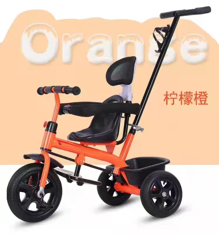 baby tricycle children tricycle EVA tire baby stroller four in one with putter