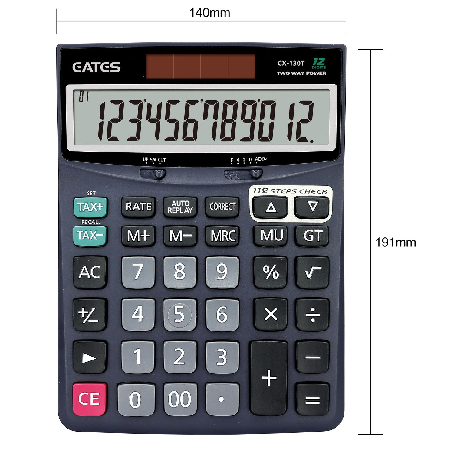 Classic Check Correct Calculator With Tax Function