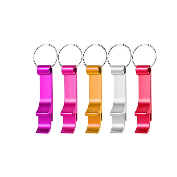 Classic Style Laser Custom Logo Key Chain Bottle Opener Keychains