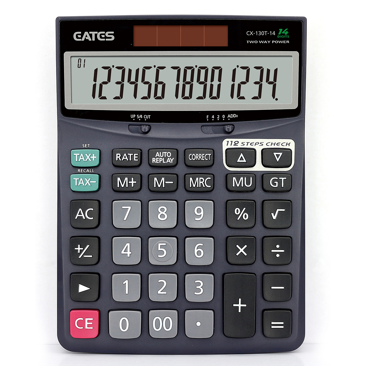 14digits Classic Check Correct Calculator With Tax Function