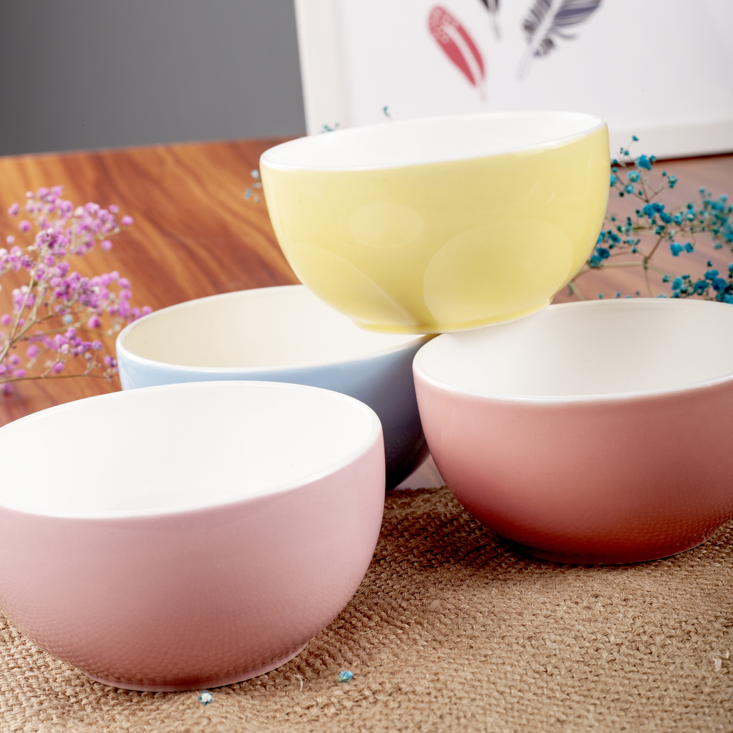 Color glaze bowls